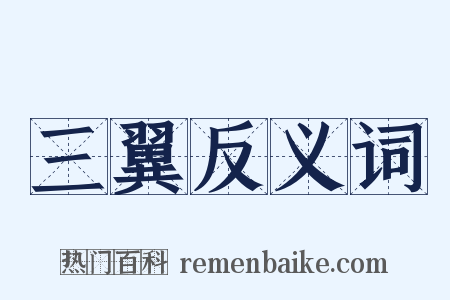 三翼反义词是什么意思的图片